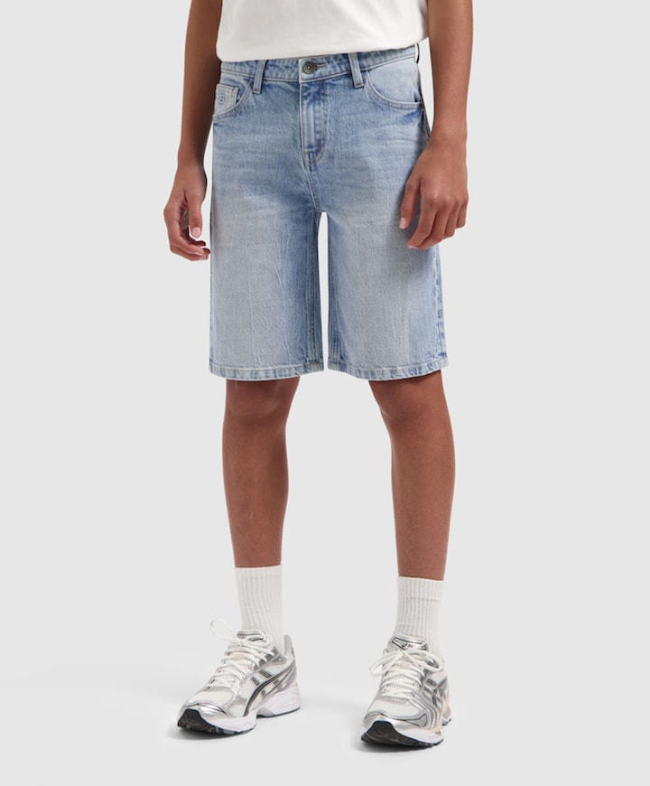 The Kyle Loose Fit jongens korte broek blauw