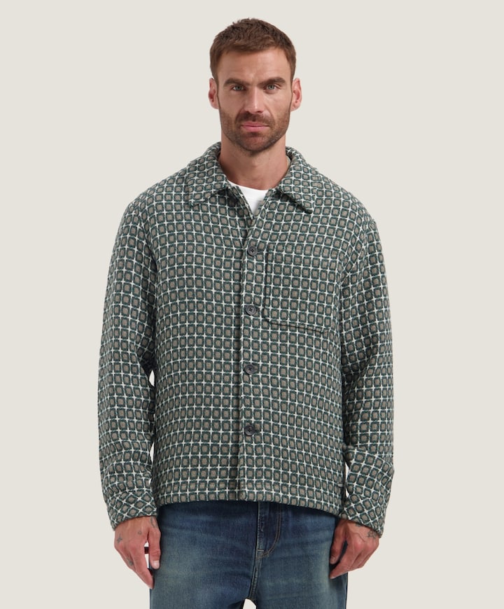 Heren overshirt bruin