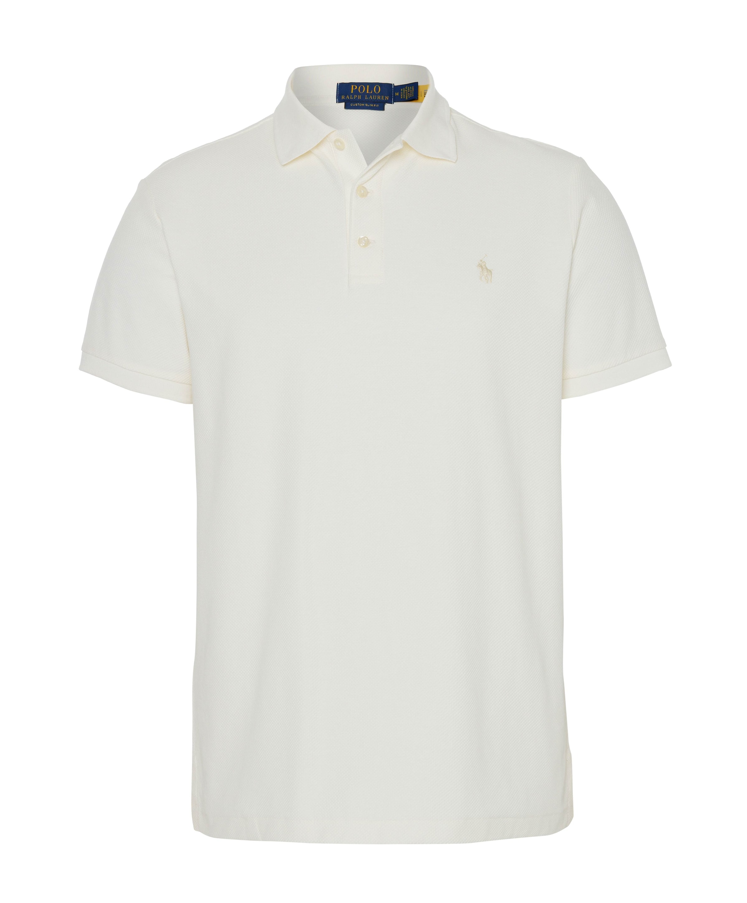 Heren polo ecru