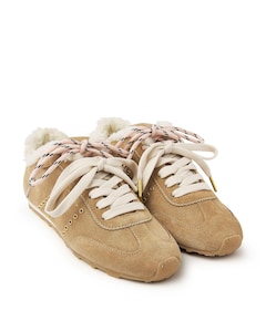 Billy Lou Fur dames sneakers beige