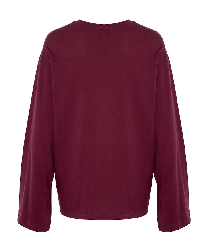 Dames longsleeve bordeaux