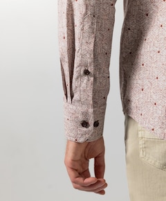 Heren overhemd lange mouw roze
