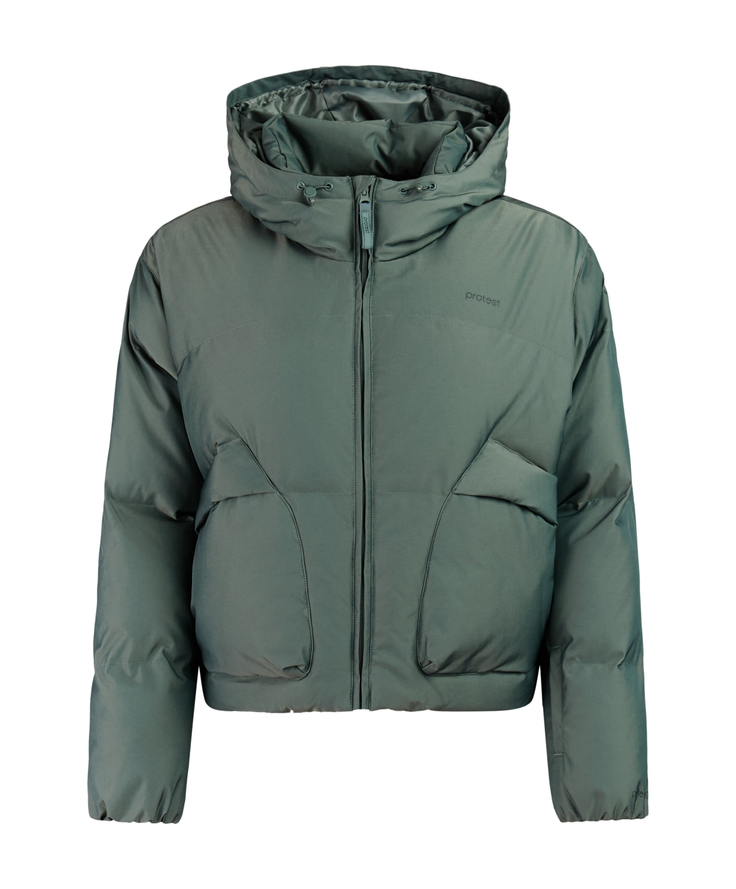 Dames ski-jas groen