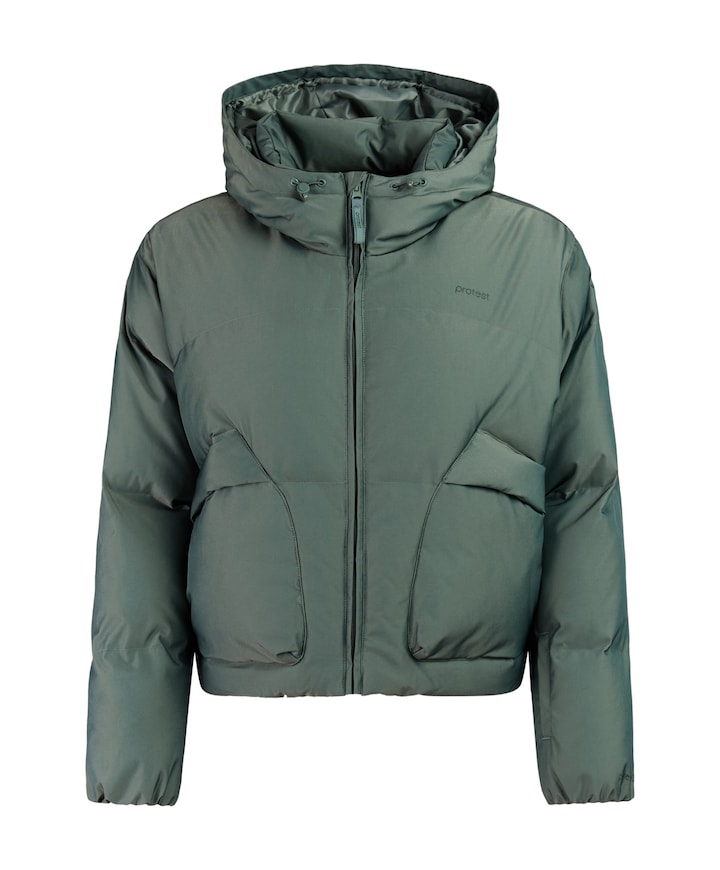 Dames ski-jas groen