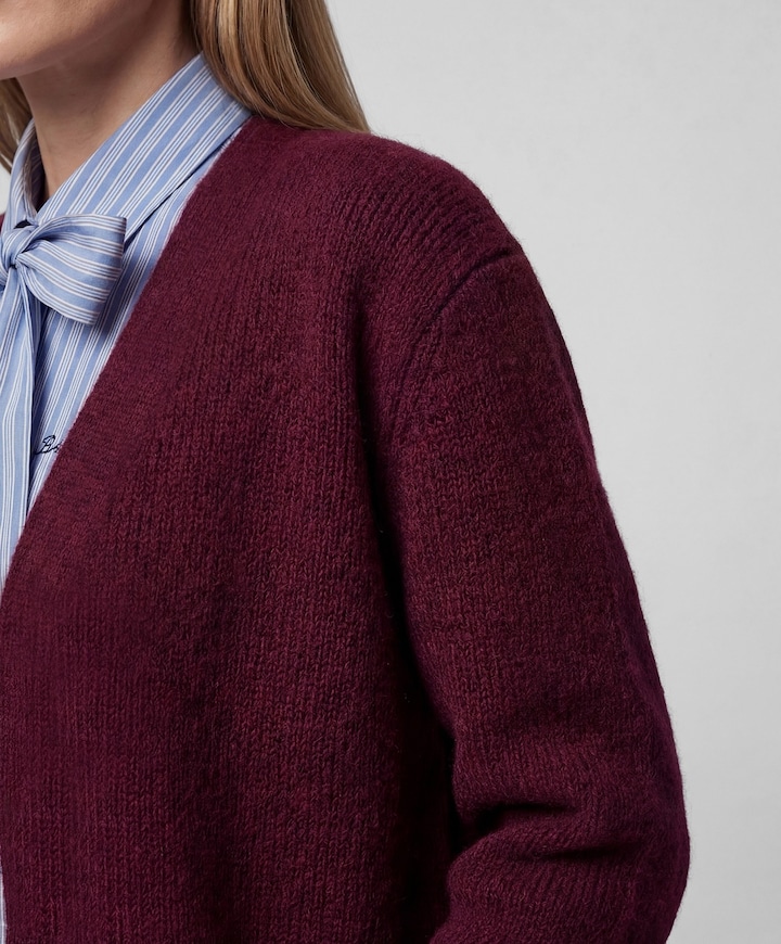 Dames vest bordeaux
