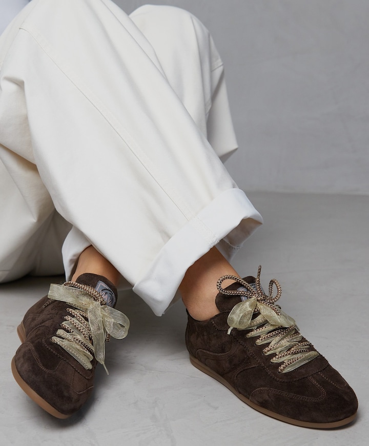 June Haylee dames sneakers bruin