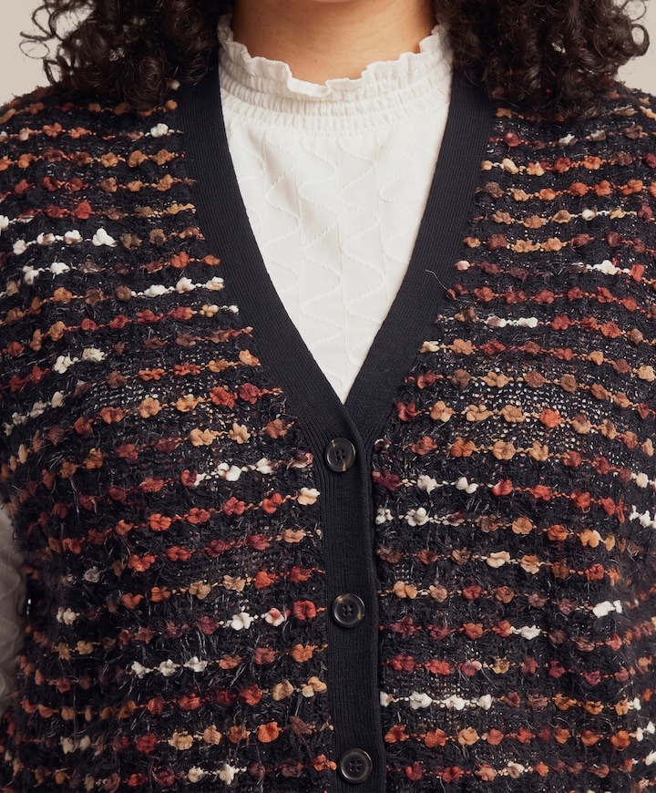 Dames vest zwart