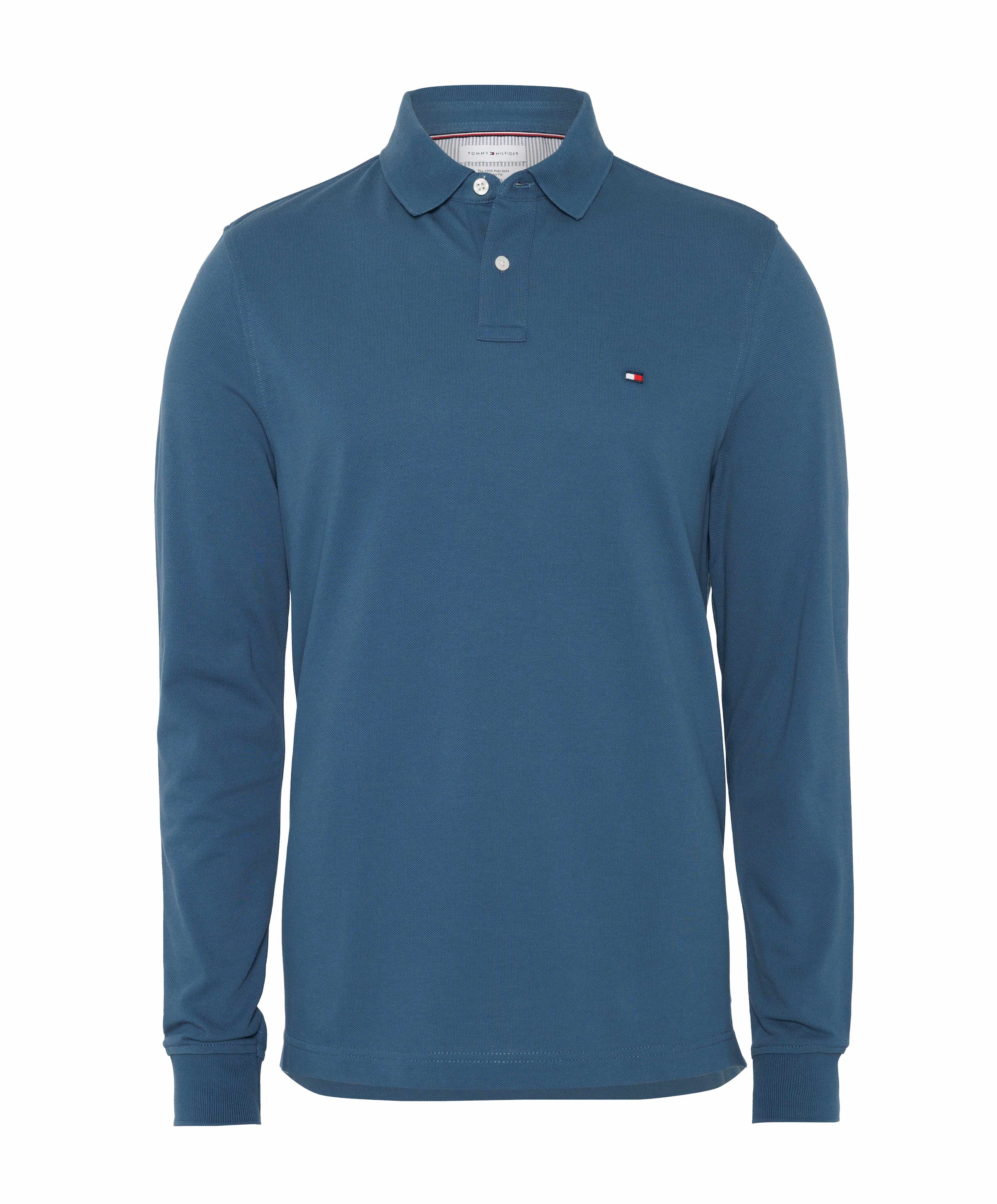 Heren polo blauw
