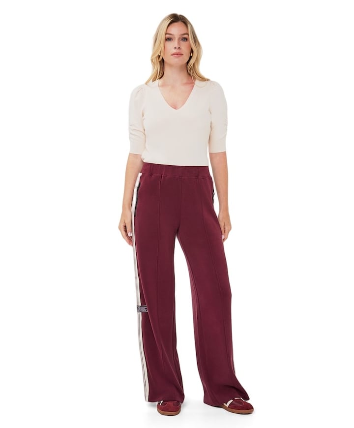 Trousers tape Modal dames broek bordeaux