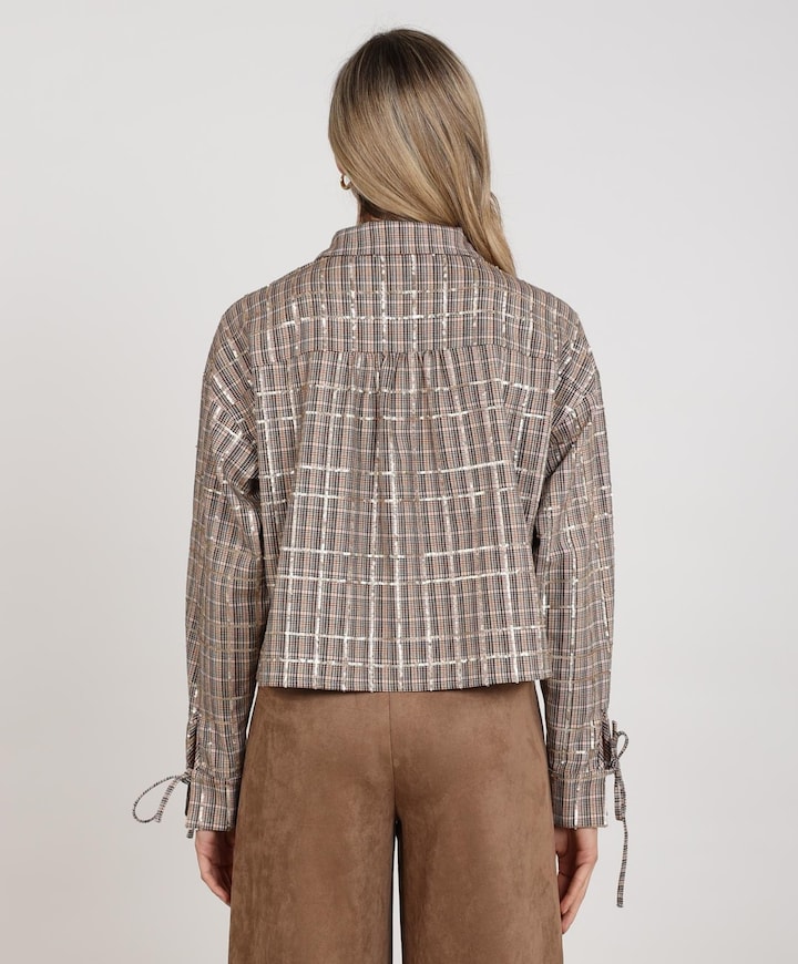Dames blouse beige
