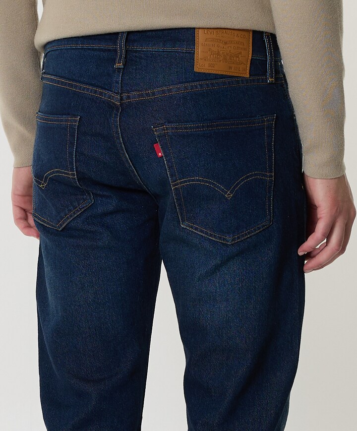 502 Taper heren jeans blauw