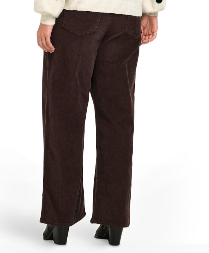 CARHOPE GLOBAL EX HW WIDE CORD PNT dames broek bruin