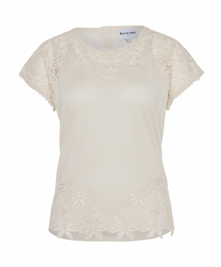 Dames top beige