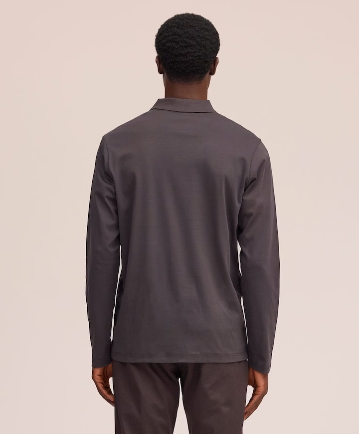 Heren polo bruin
