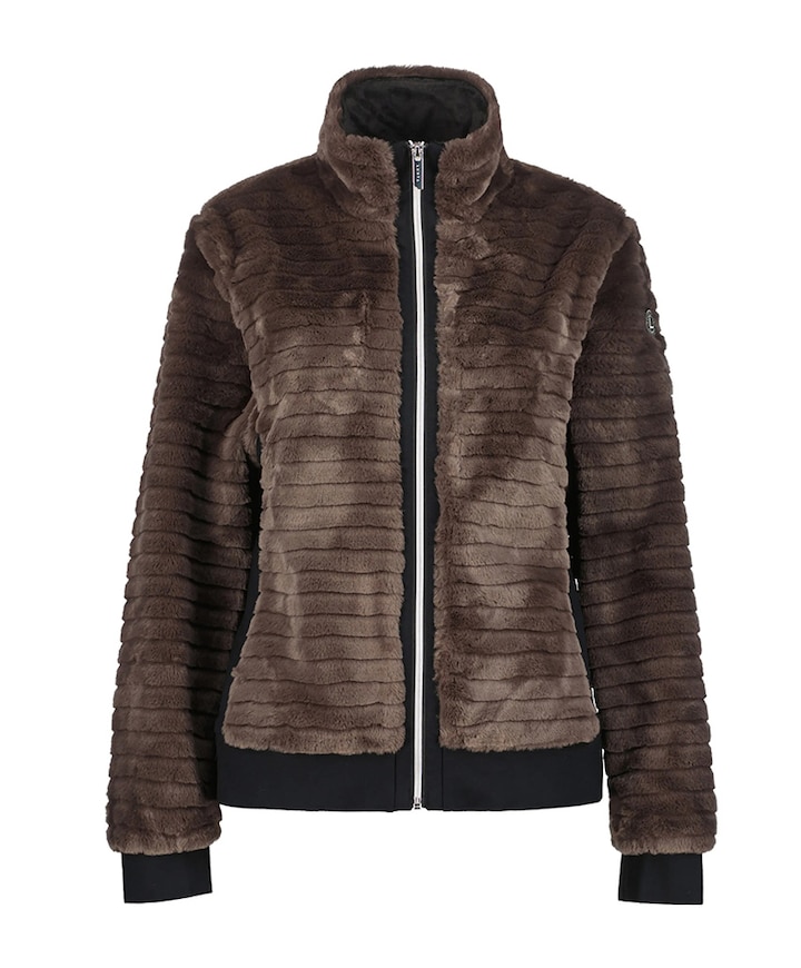 Dames vest bruin