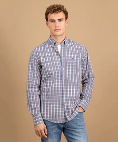 Overhemd lange mouw bordeaux