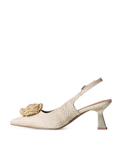 Denise dames slingbacks beige