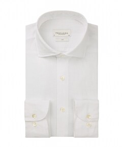 Heren overhemd lange mouw wit