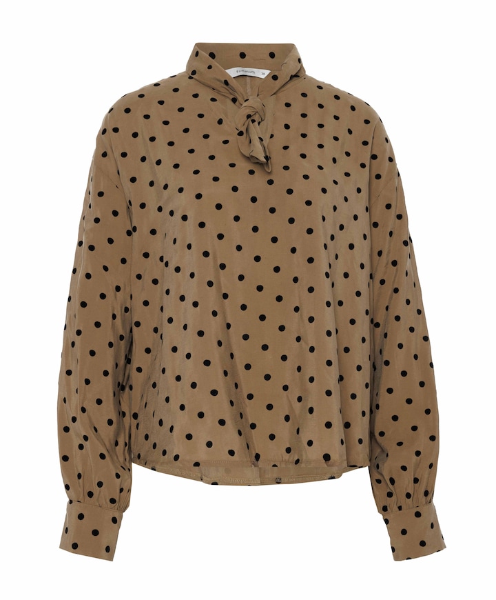 Dames blouse bruin
