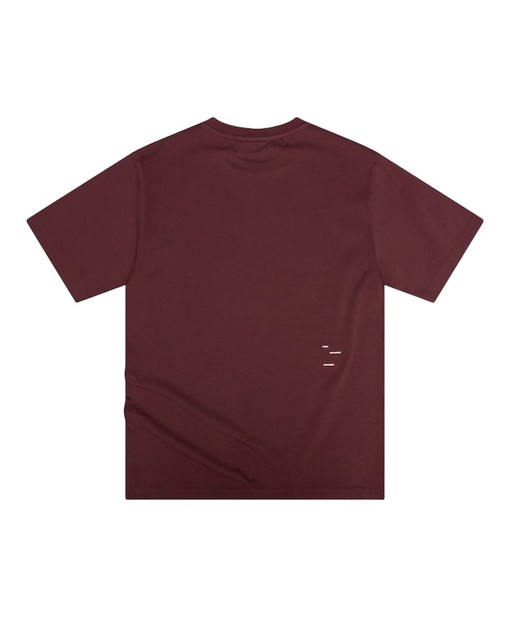 Heren T-shirt bordeaux