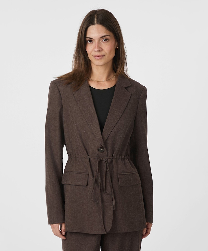Dames blazer bruin