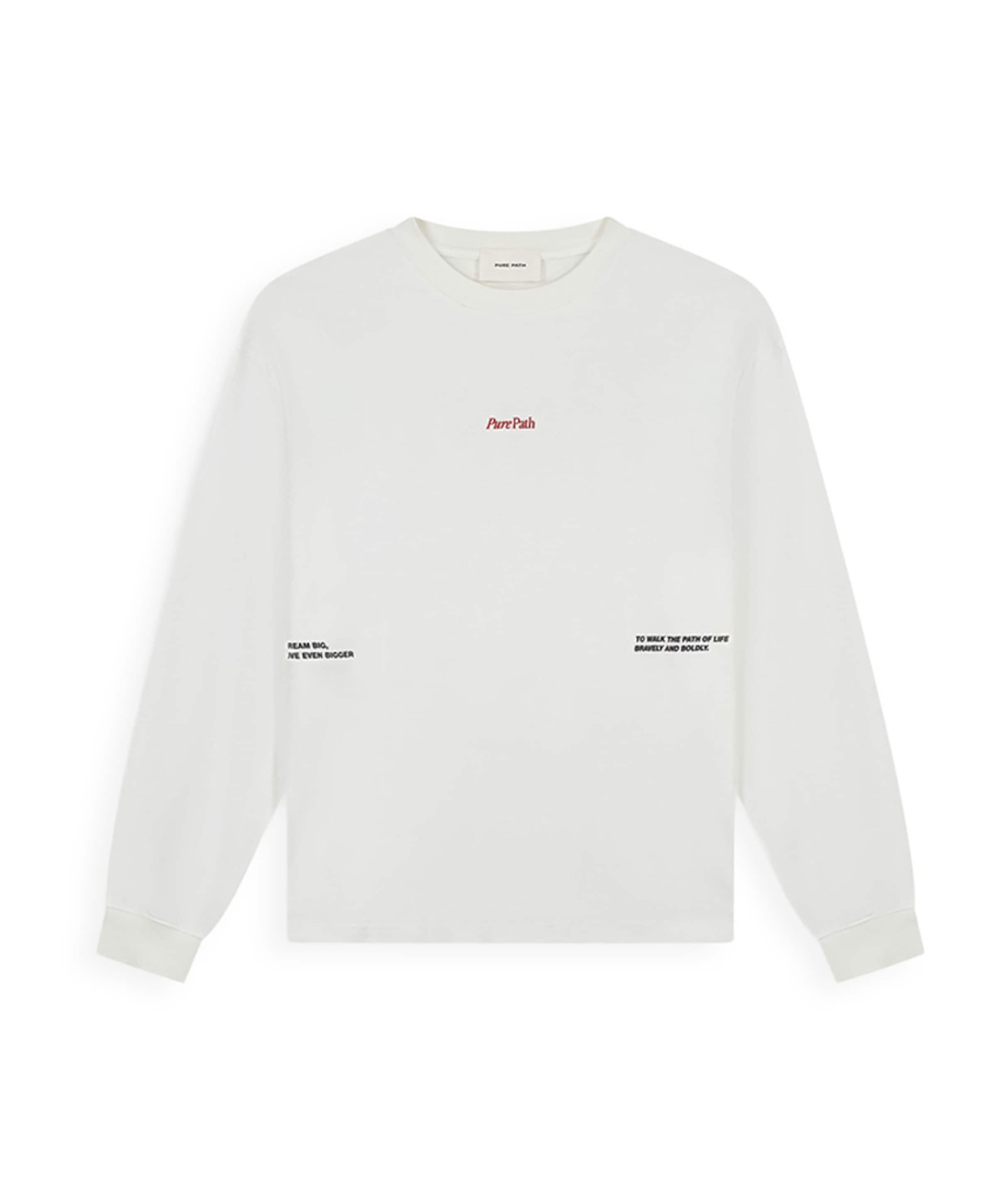 Heren longsleeve ecru
