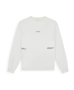 Heren longsleeve ecru