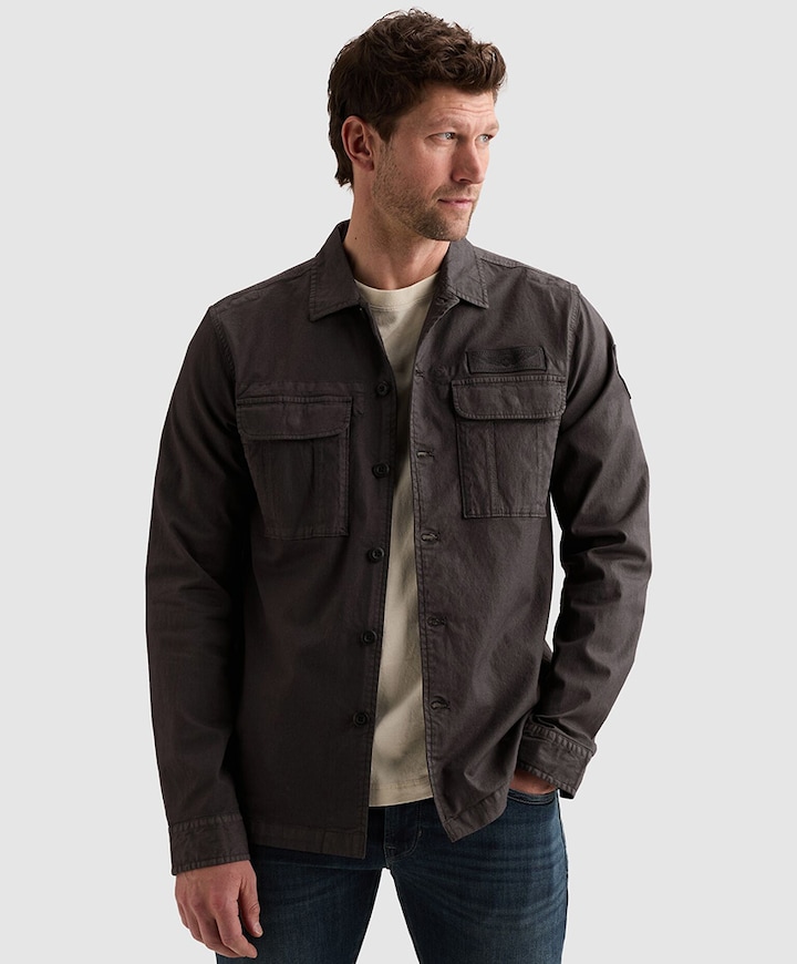 Heren overshirt zwart