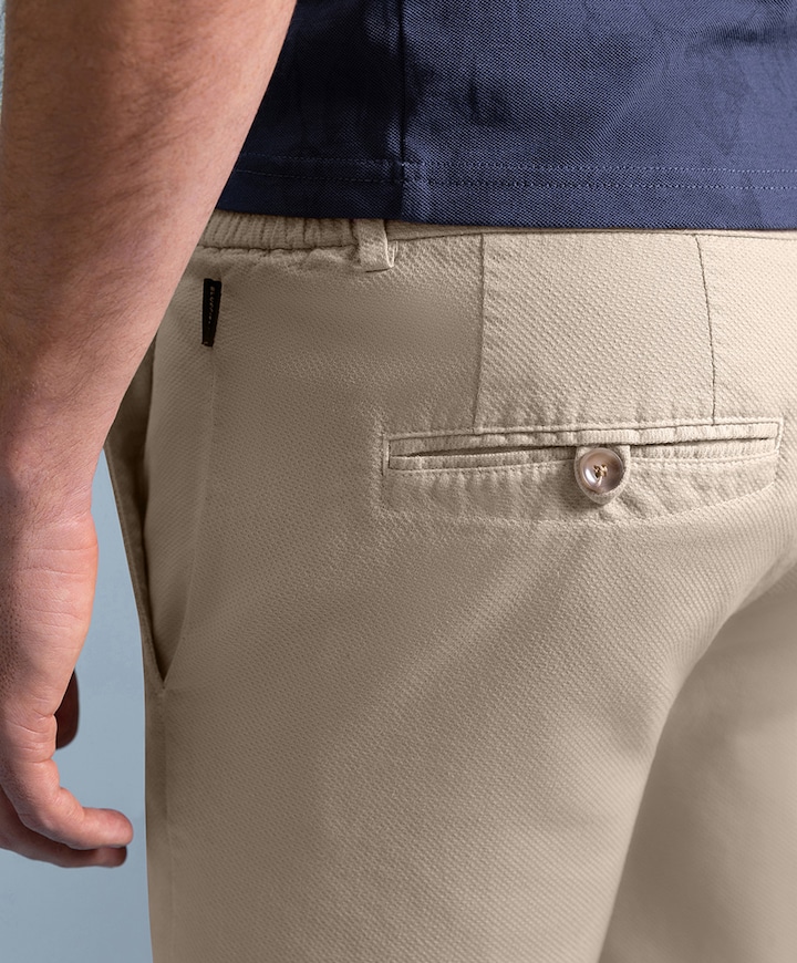 Bermuda Plain heren korte broek beige