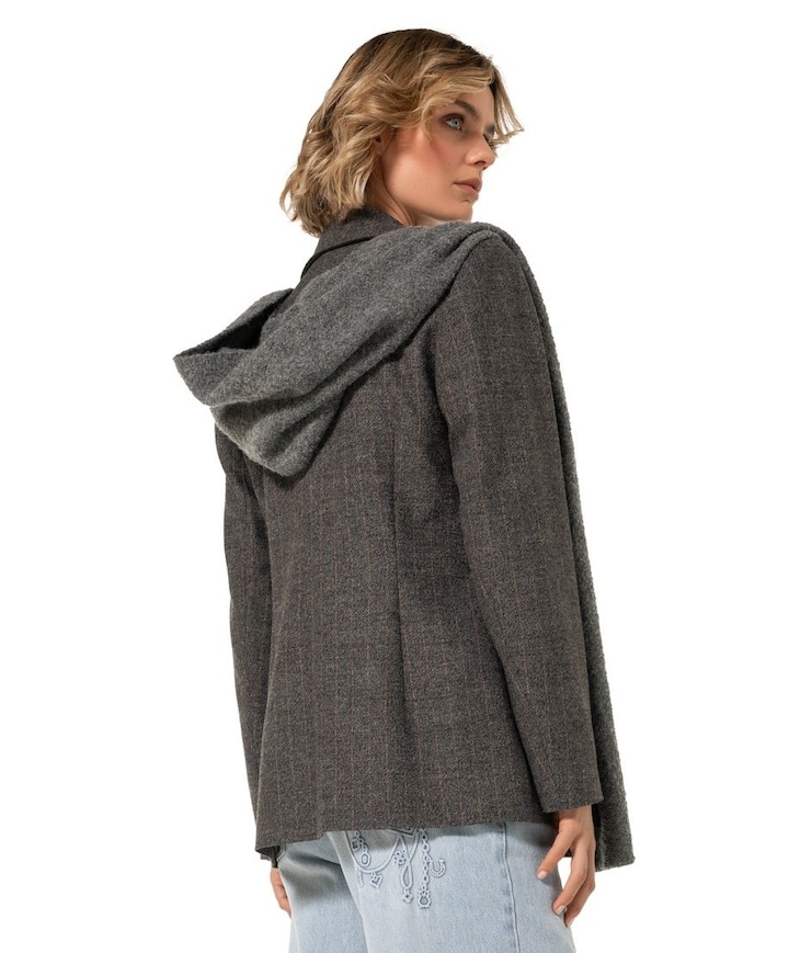 Dames blazer grijs