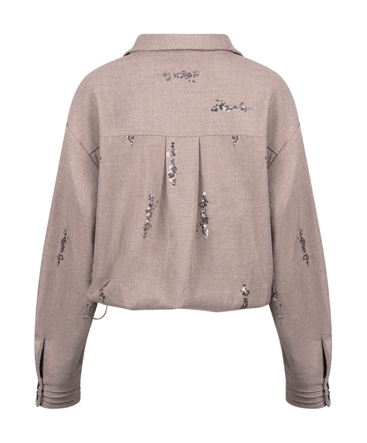Dames blouse bruin