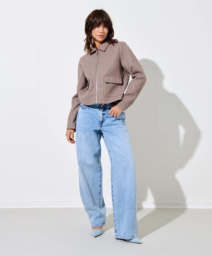 Dames jas beige