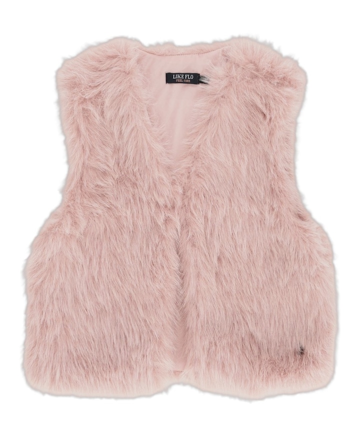 Meisjes bodywarmer roze