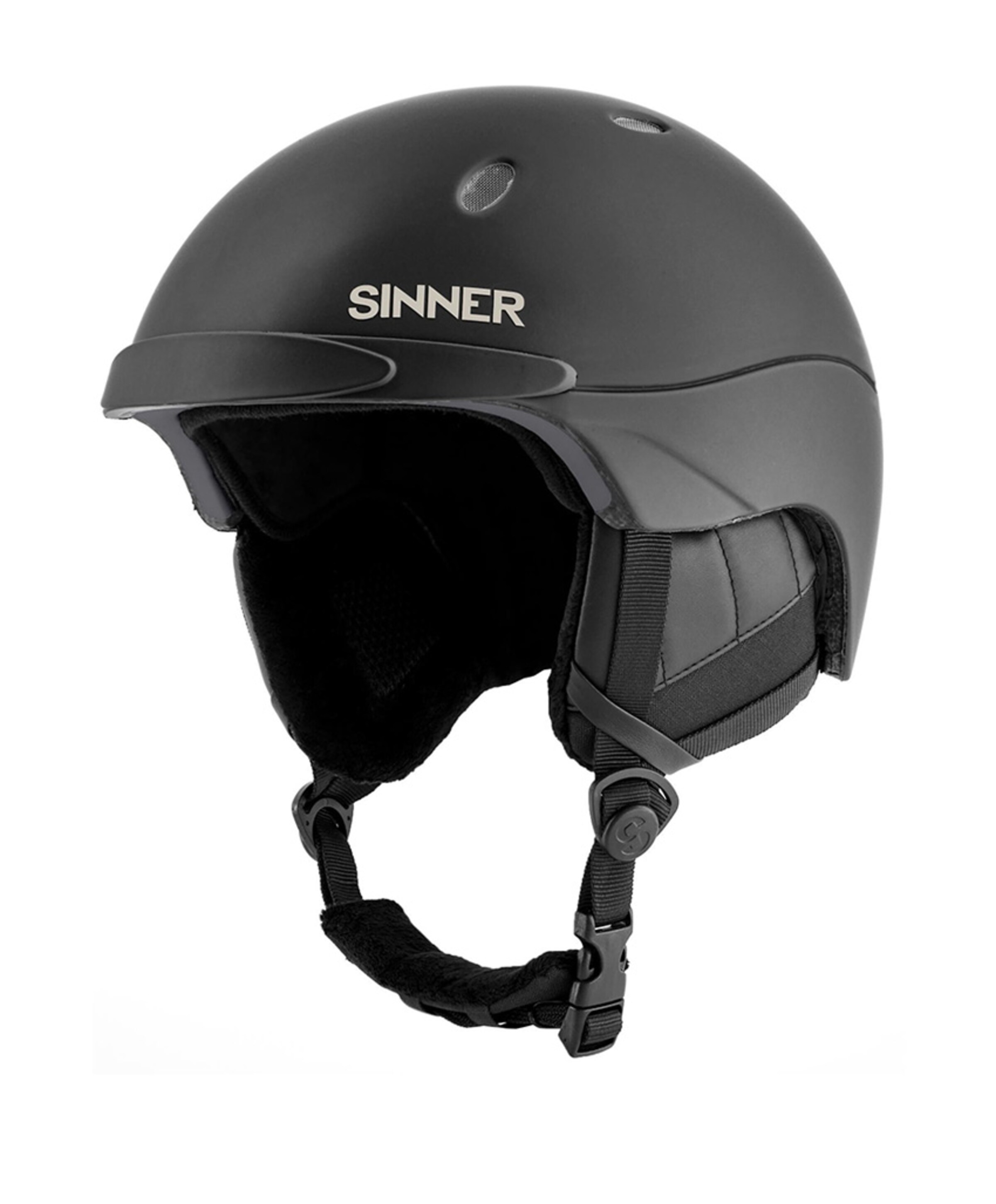 Skihelm uniseks zwart