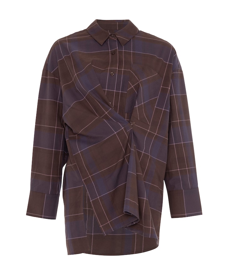 Dames blouse bruin