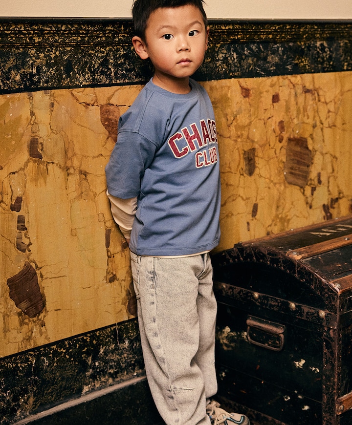 Jongens longsleeve blauw