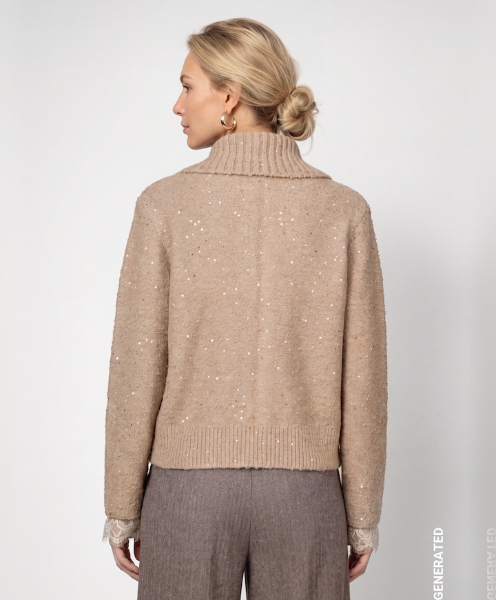 Dames vest beige