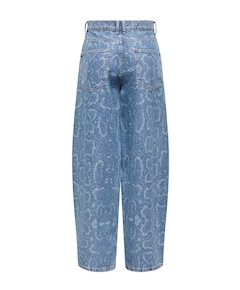 ONLTAYLOR SNAKE HW BARREL dames jeans blauw