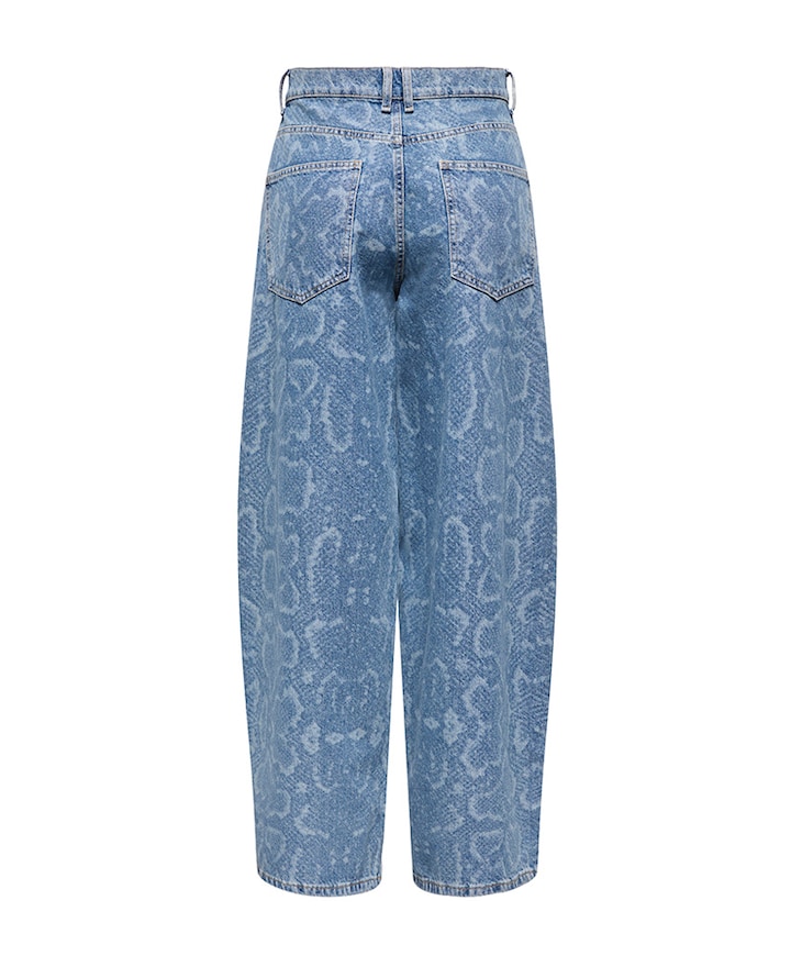 ONLTAYLOR SNAKE HW BARREL dames jeans blauw
