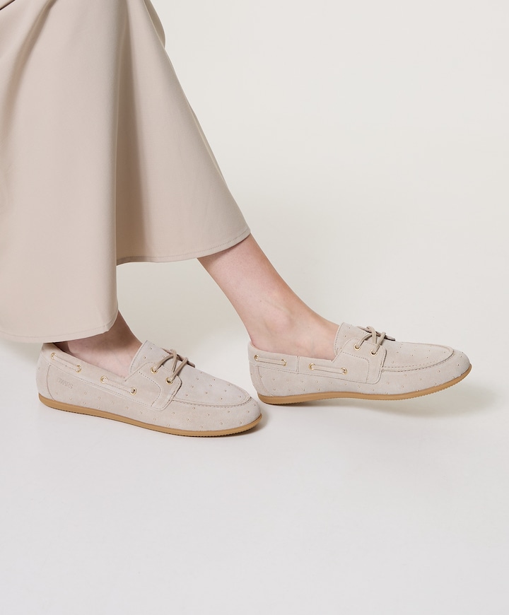 Latty small studs dames mocassins beige
