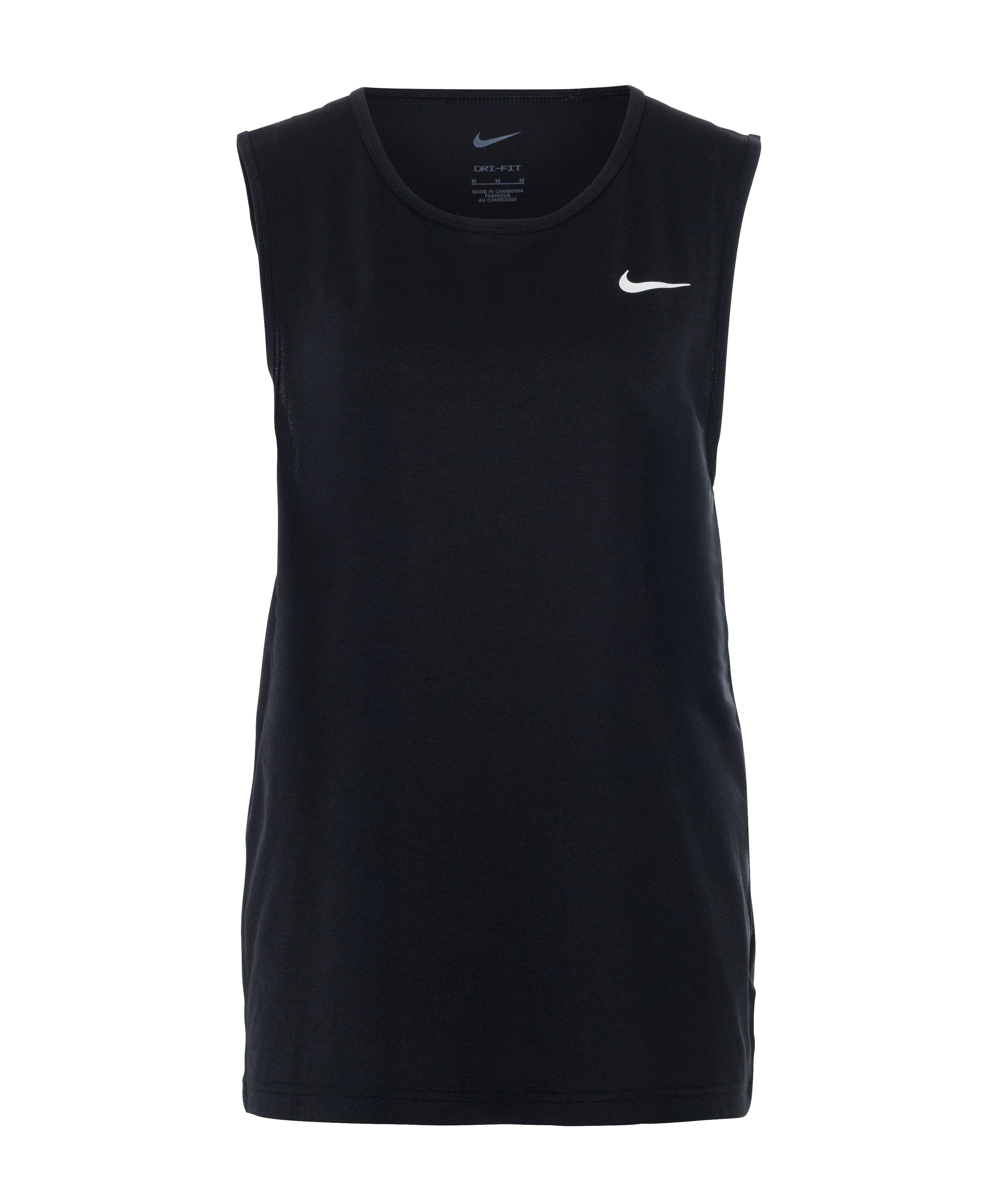 Heren singlet zwart
