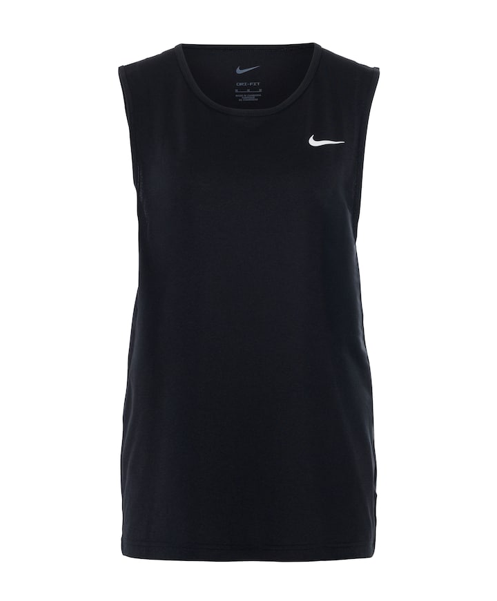 Heren singlet zwart