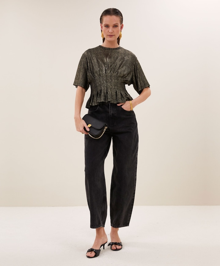 Dames blouse goud