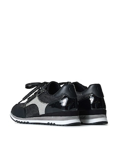 Women Lace-up dames sneakers zwart