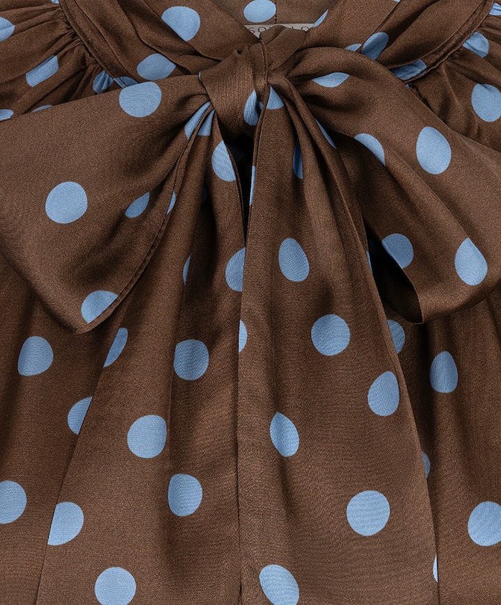 Dames blouse bruin