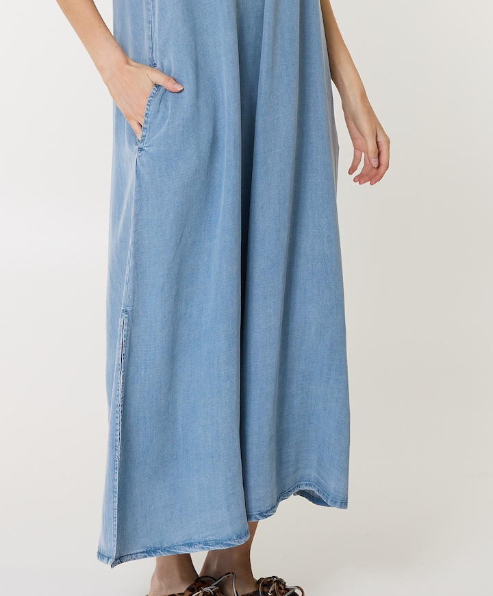 Dames jurk blauw