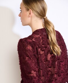 Dames blouse bordeaux