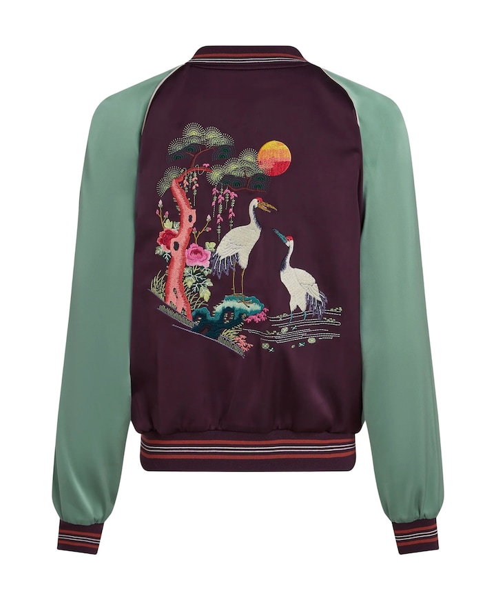 Dames jas bordeaux