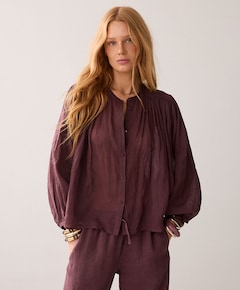 Dames blouse bruin