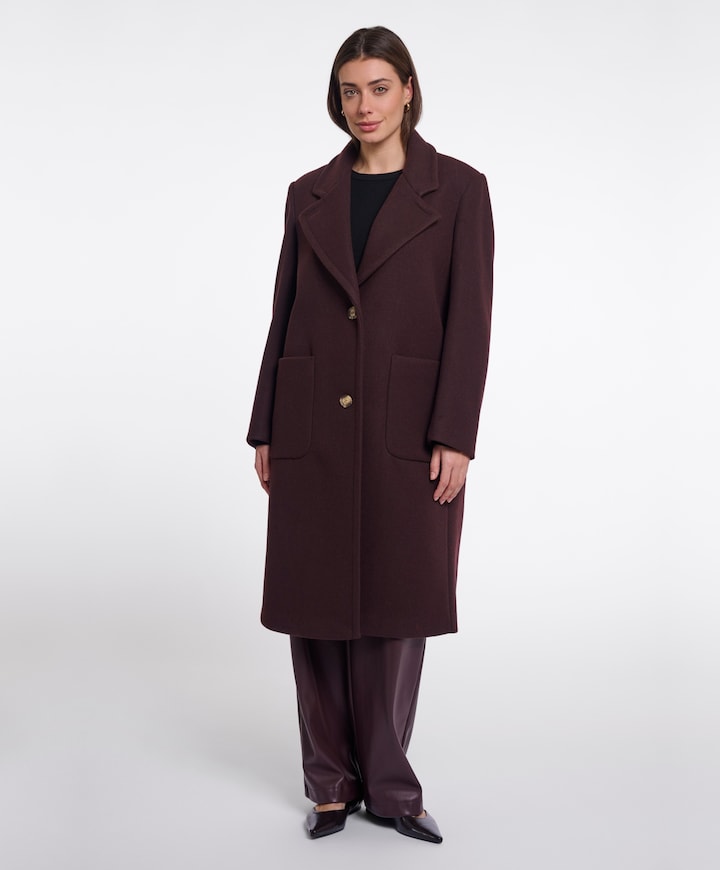 Dames jas bordeaux